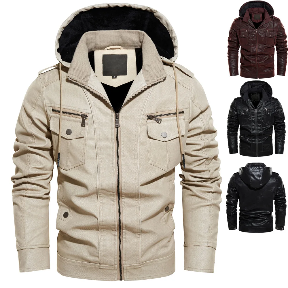 Giacca Invernale Da Uomo Nuova Di Alta Qualità Con Cappuccio Giacche  Riscaldate In Pelle Da Moto Per Uomo - Buy Giacca Riscaldata Per Uomo,Giacca  Invernale Da Uomo Con Cappuccio Invernale,Giacca Da Moto