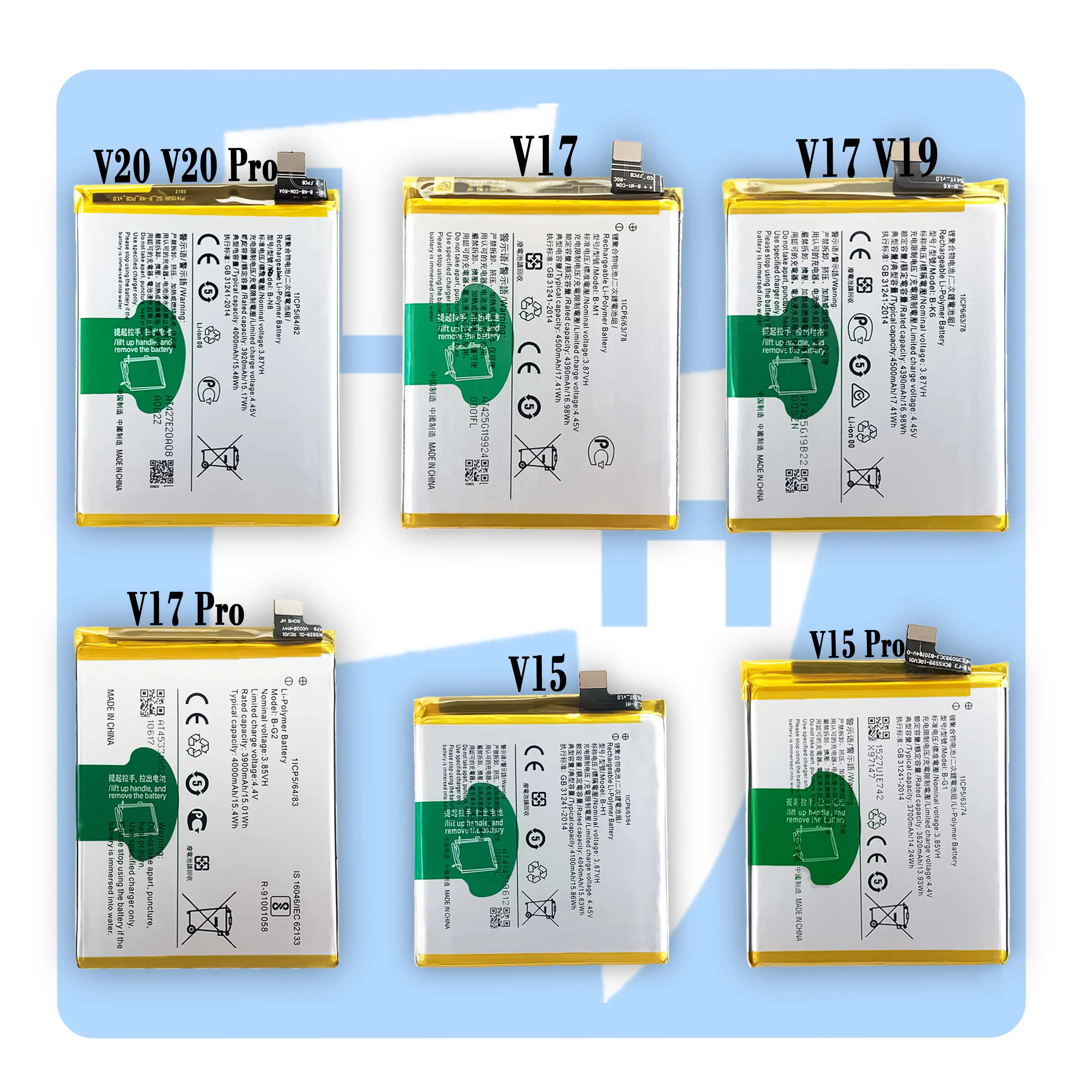 
 OEM высококачественный X6 X6S X3 X3S X3T X30 X30 Pro X27 X27 Pro X23 X21i X21 X20 X20 Plus аккумулятор для мобильного телефона VIVO X9S X9  