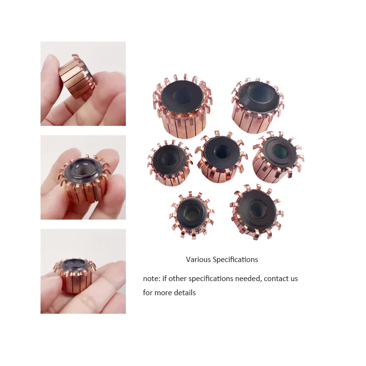 Alternator DC Motor Commutator Auto Alternator Quality Hook Type Segmented Commutator