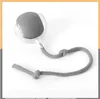 Pelota inteligente para gatos gris - Ajustable en tres velocidades - Con cuerda para perros.