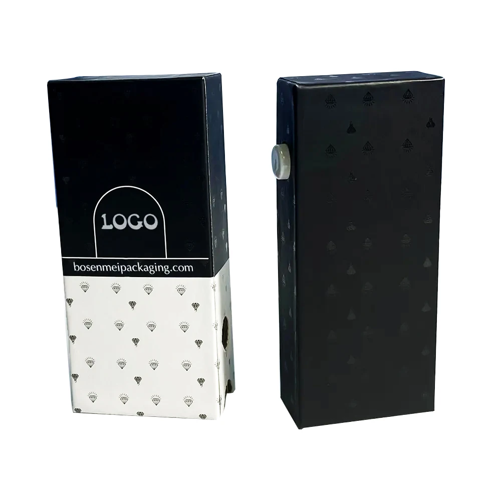 Customised Childproof Safety Button Lock Gift Boxes Wholesale Sliding Cartridges 1ml Cartridges with PVC Windows