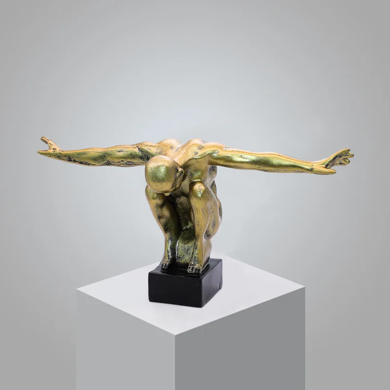 Самые популярные товары купленные онлайн 3d скульптура мужские уличные статуи летающего человека для мужчин современное искусство