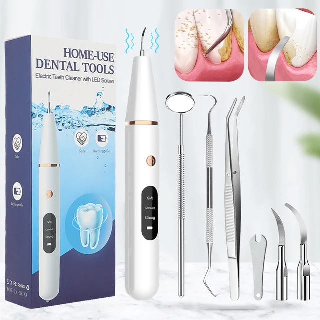 Cordless Ultrasonic Teeth Cleaner Portable Dental Scaler