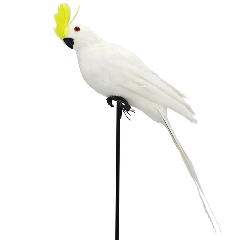 Цветные искусственные попугаи, украшение для дома и сада, искусственные попугаи