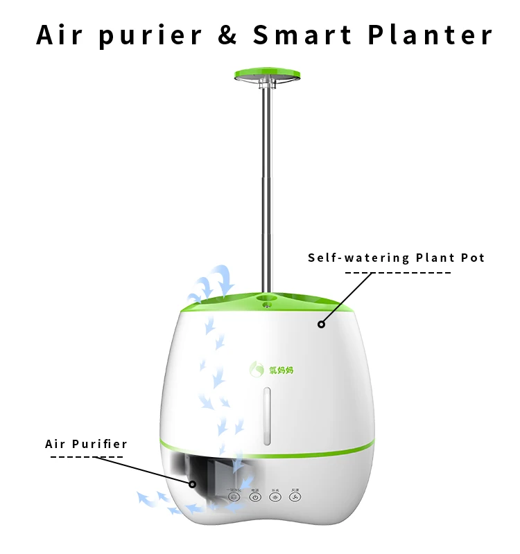 Creative Mini Smart Garden Planter For Plants Indoor Air Purifier Smart