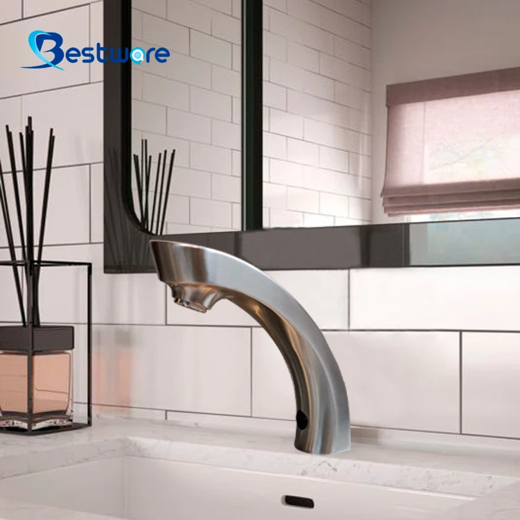 Stainless Steel Hand Washing Infrared Basin Touchless Sensor Faucet Automatic
