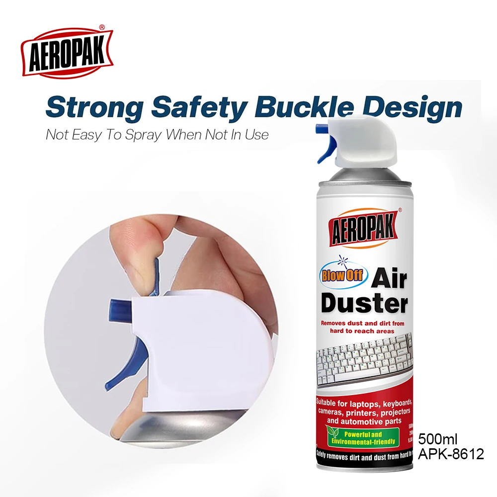 Aeropak 500ml Dust-Off Compressed Gas Duster Blow Off Air Duster Air Duster Spray