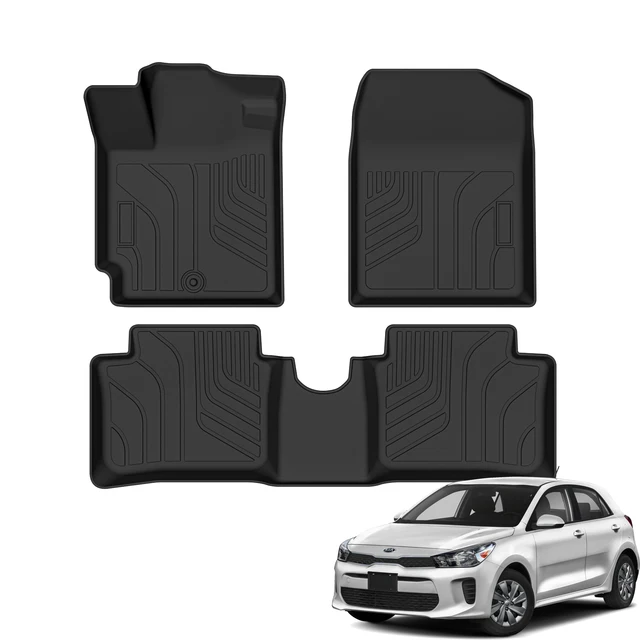 China factory wholesale car mats for 2018+ KIA RIO durable all weather car accessories TPE 3D Car Floor mat carpet