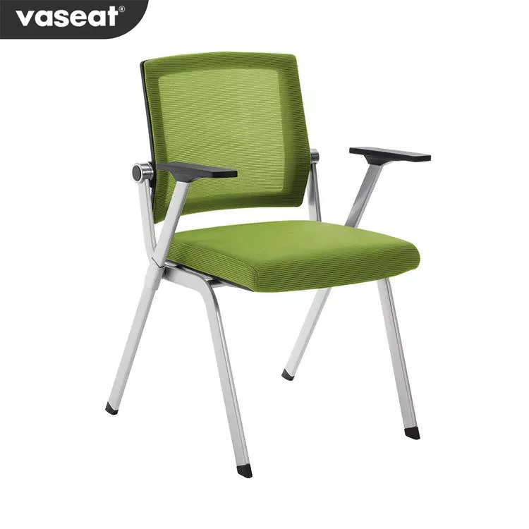 High Quality Desk Conference Task Chair Mesh Back Frame Folding Office Chair Without Wheels