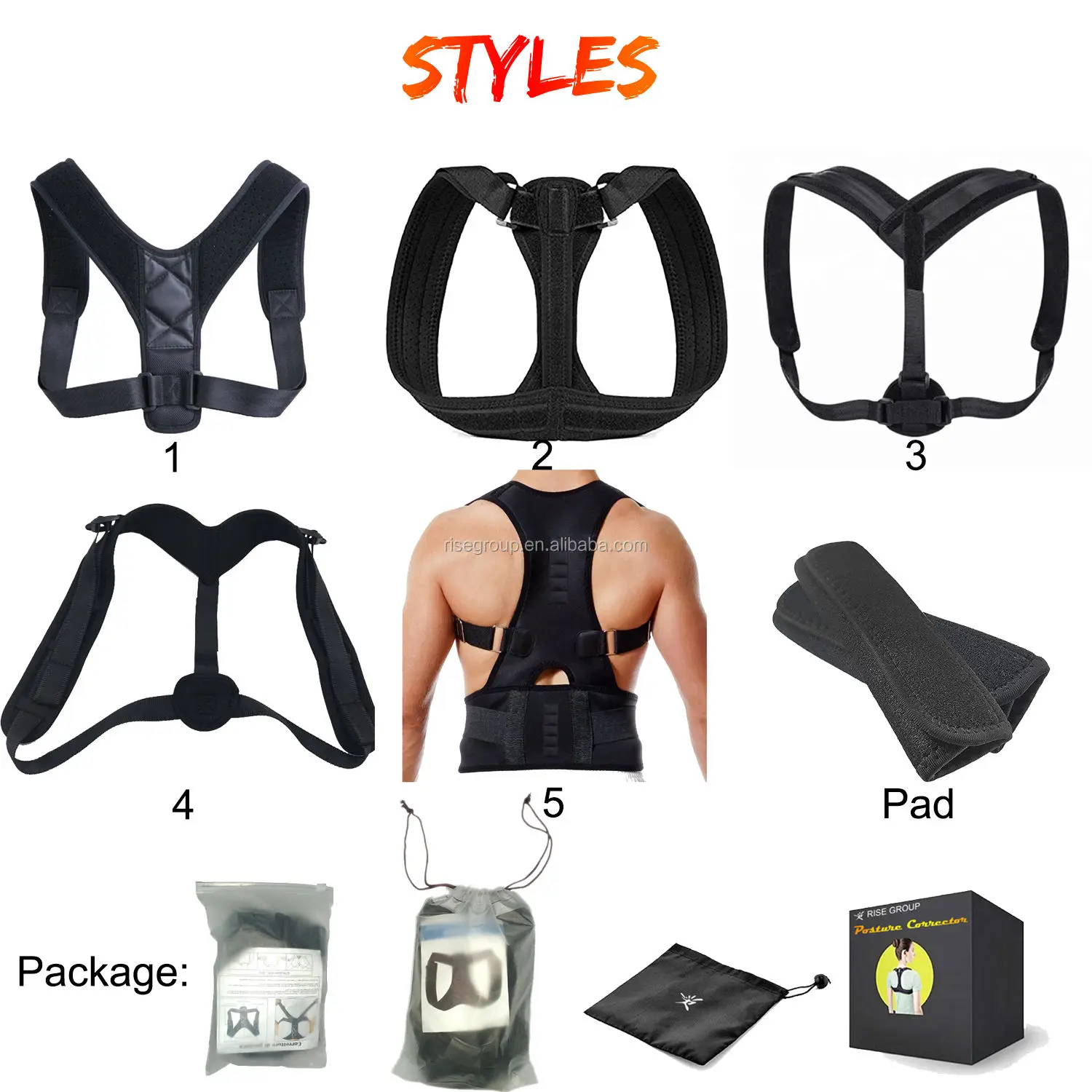 Comfortable Posture Brace Back Straightener Posture Corrector For ...