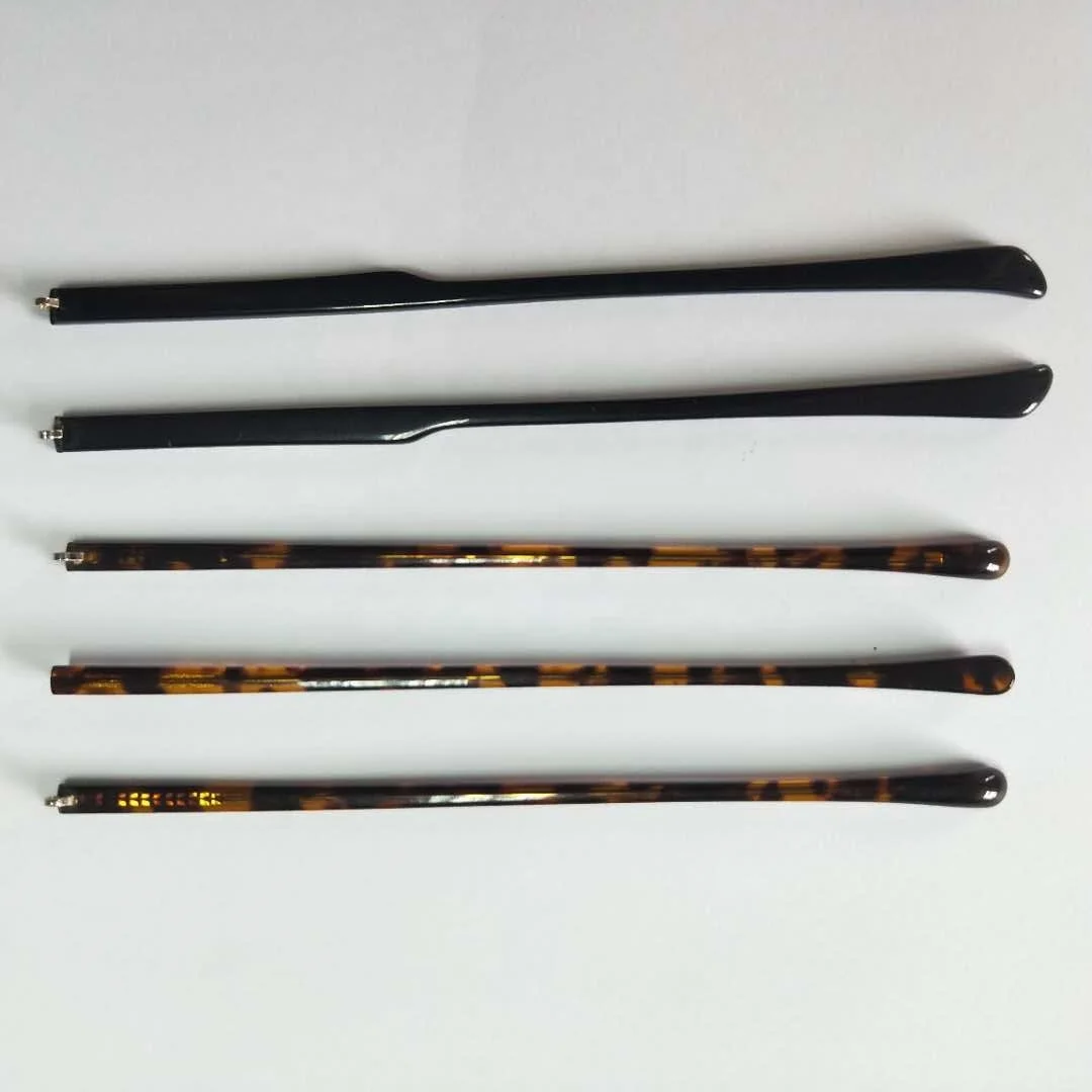 eyeglasses temple tips with metal temple and short acetate temple tips