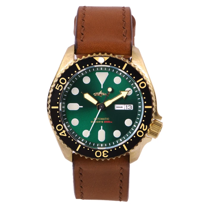 HEIMDALLR Sapphire Skx007 Bronze NH35 20atm Diver Watch