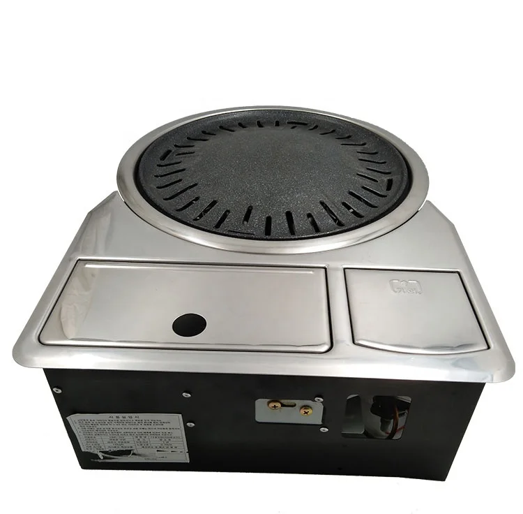 ZJchao Piastra Rotonda Per Barbecue Coreano (KBBQ) In Alluminio Antiaderente, 38 Cm - Adatta A Induzione, Gas, Elettrico, Con Borsa In Oxford