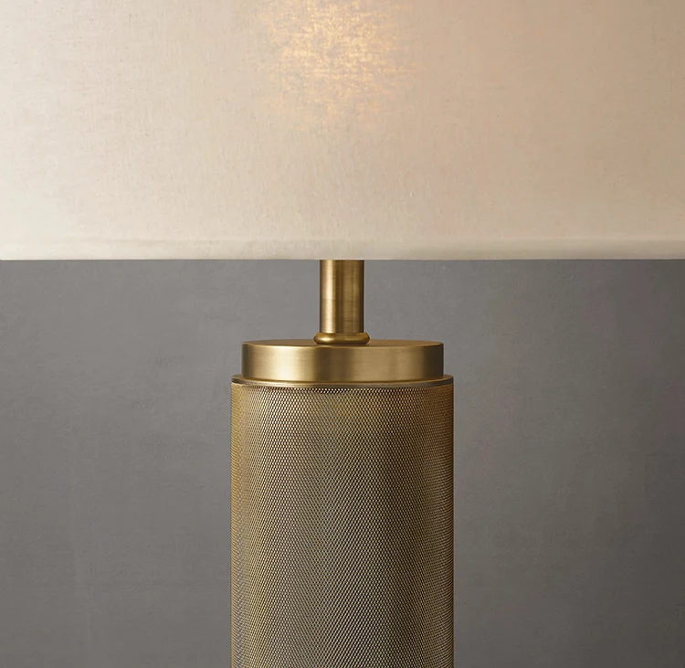 Modern Restoration Vintage Designer Luxury Brass Hardware Floor Lamp