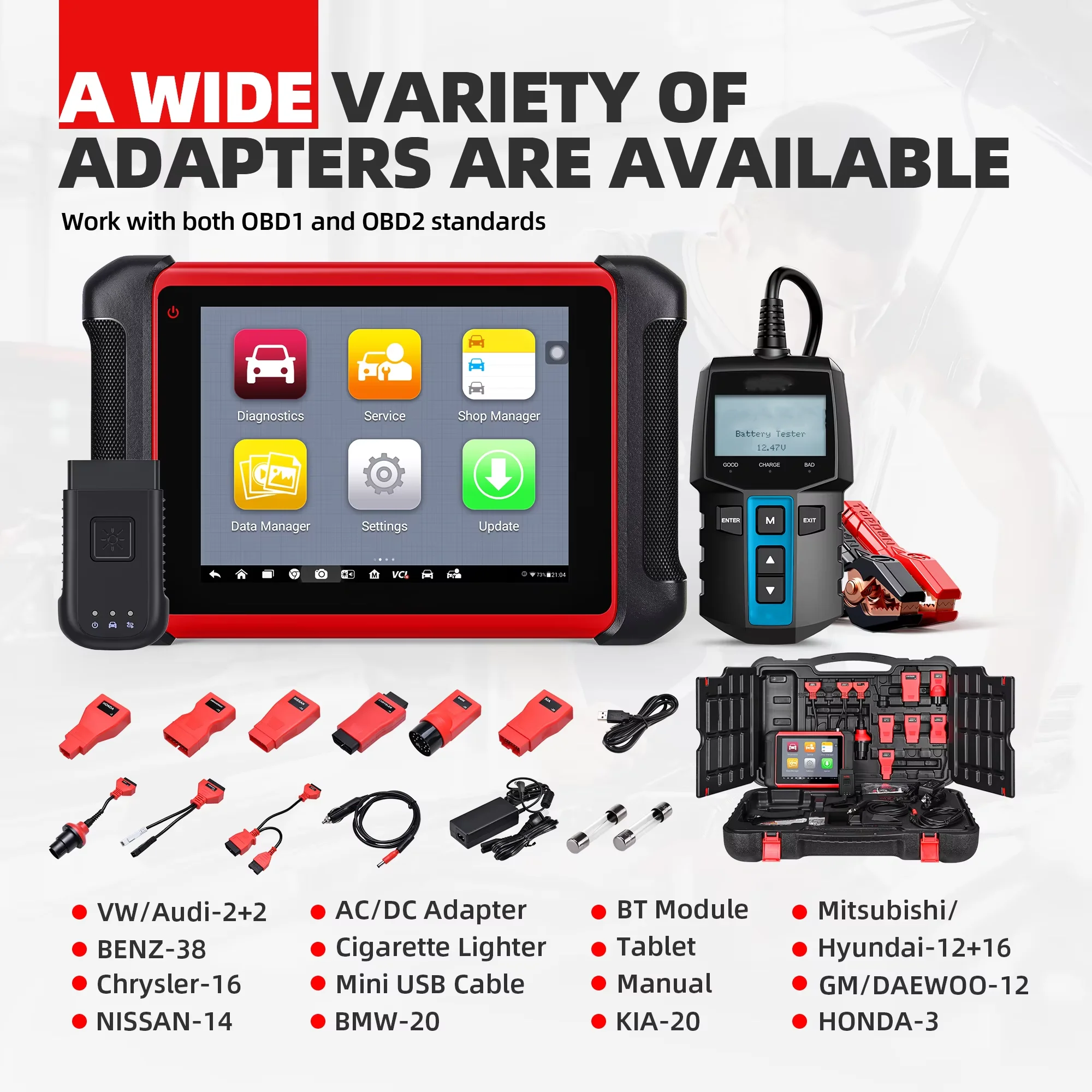MaxiCom MK906BT PRO ECU Coding Super Tablet Scanner MS908P OBD2 Car Accessories Wireless MV108 PK  906bt