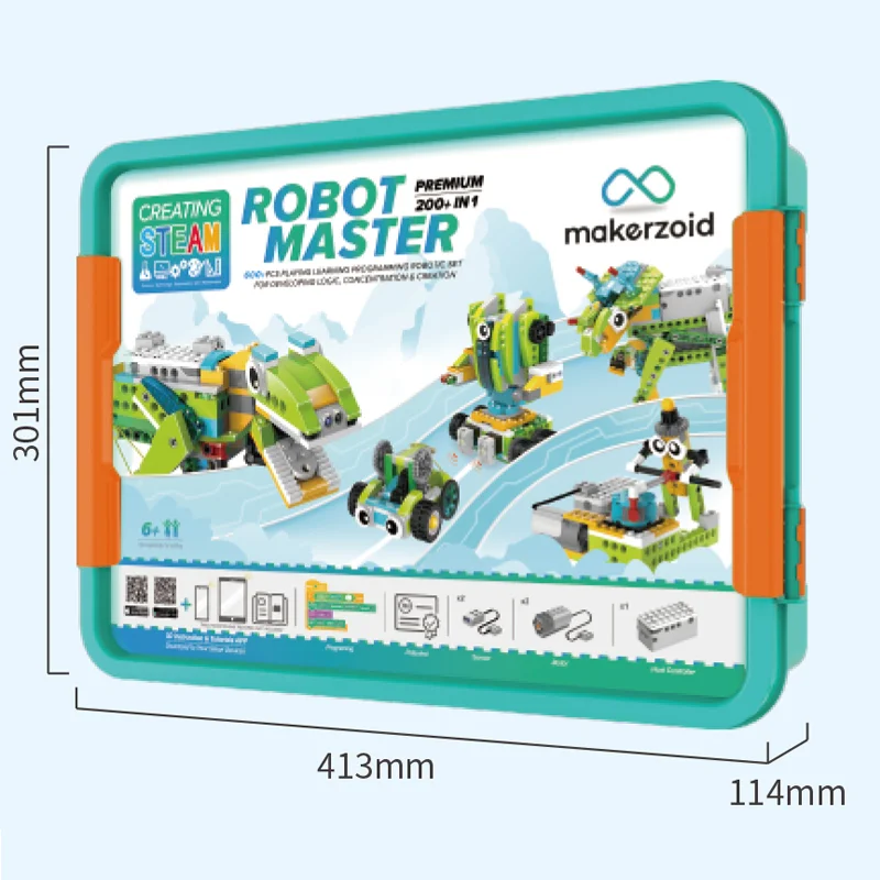 Coding Toy Makerzoid Ev3 Professional Manufacturer Robot Master Programming Robot Building Bricks Stem Educational Toys Wedo 2.0