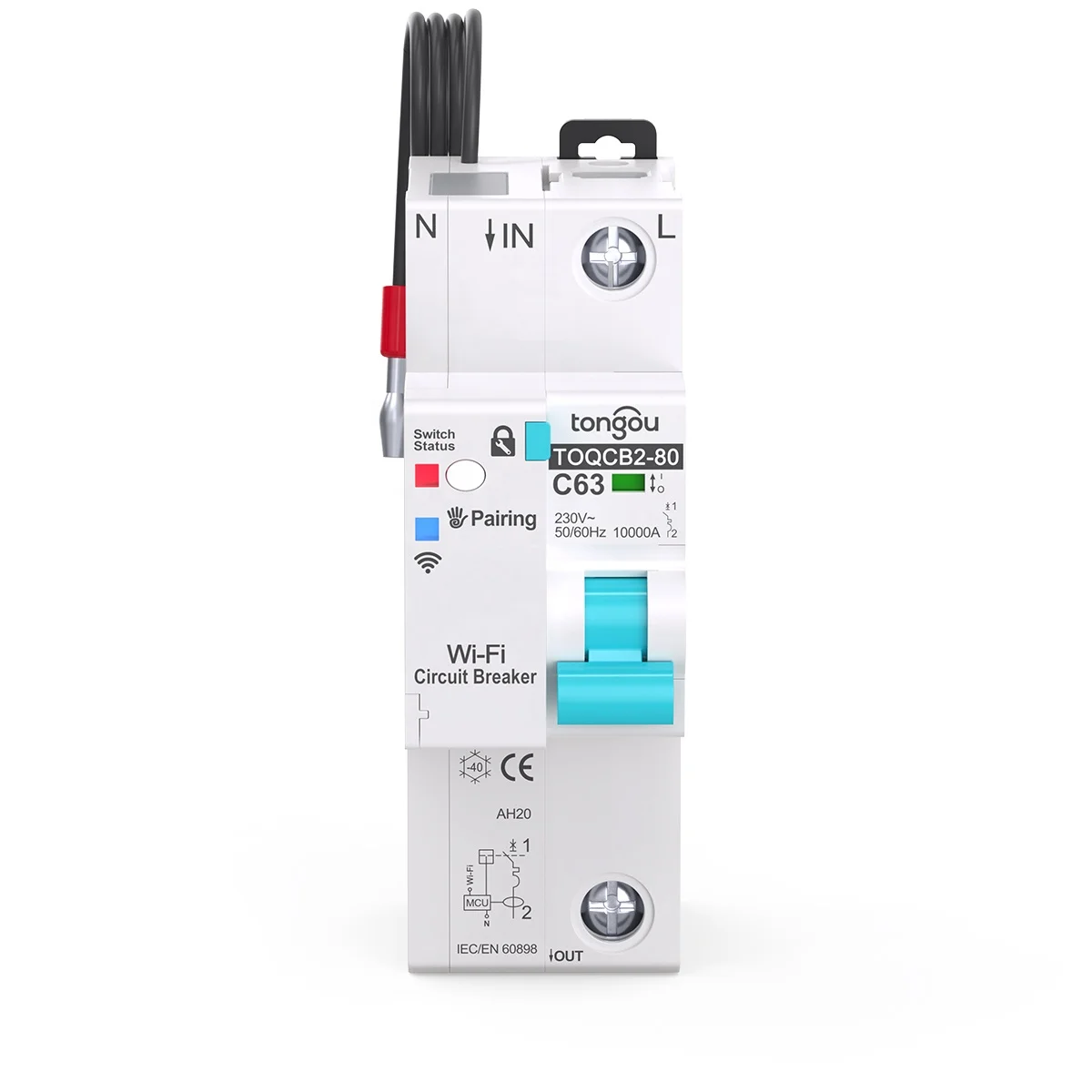 API TUYA 1P MCB WIFI Circuit Breaker Metering Smart Life Timer Remote Control Automatic Wireless Interruptor Reclosing Switch