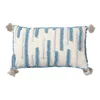 Blue and white tassels 1