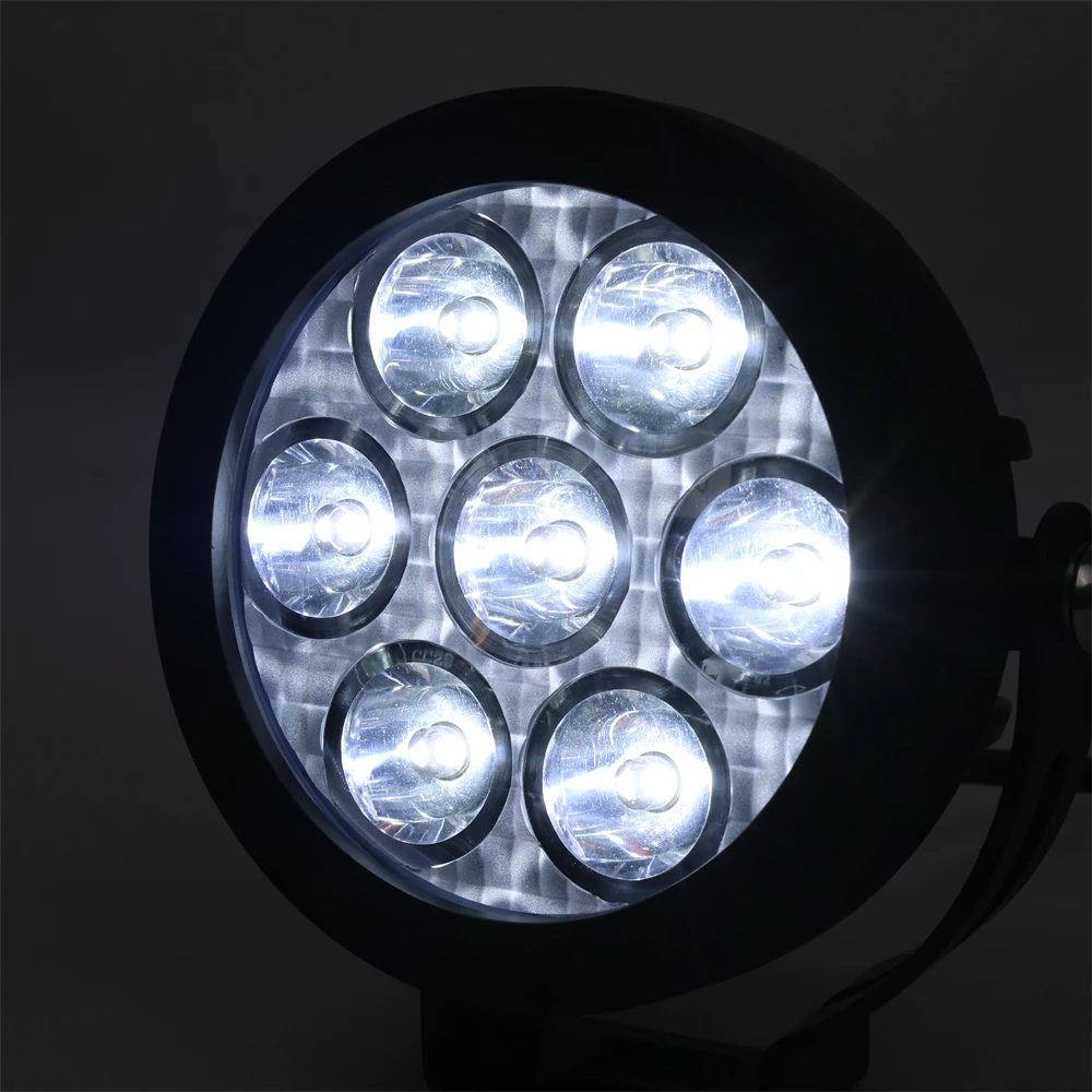 product tiypeor round 45 led work light motorcycle spotlight fog lights for 44 off road atv suv auxiliary lamp yellow mask-11