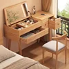 Mesa 120cm + vestidor Silla Color madera natural