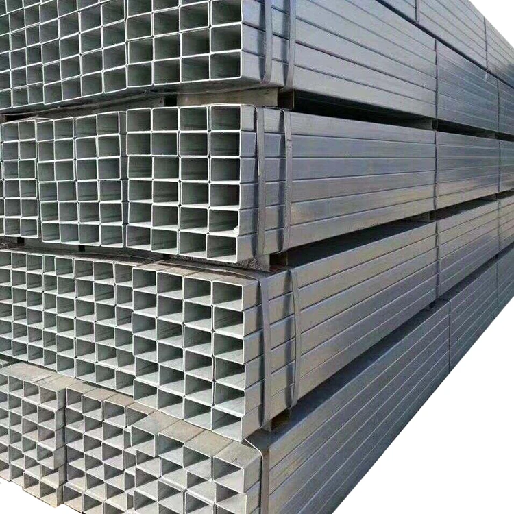 Hot Sale Q235 A36 Hot Dip Galvanized ERW Square&Rectangular Hollow Steel Pipe 50*50 for Structure JIS/KS/BIS Cutting Welding