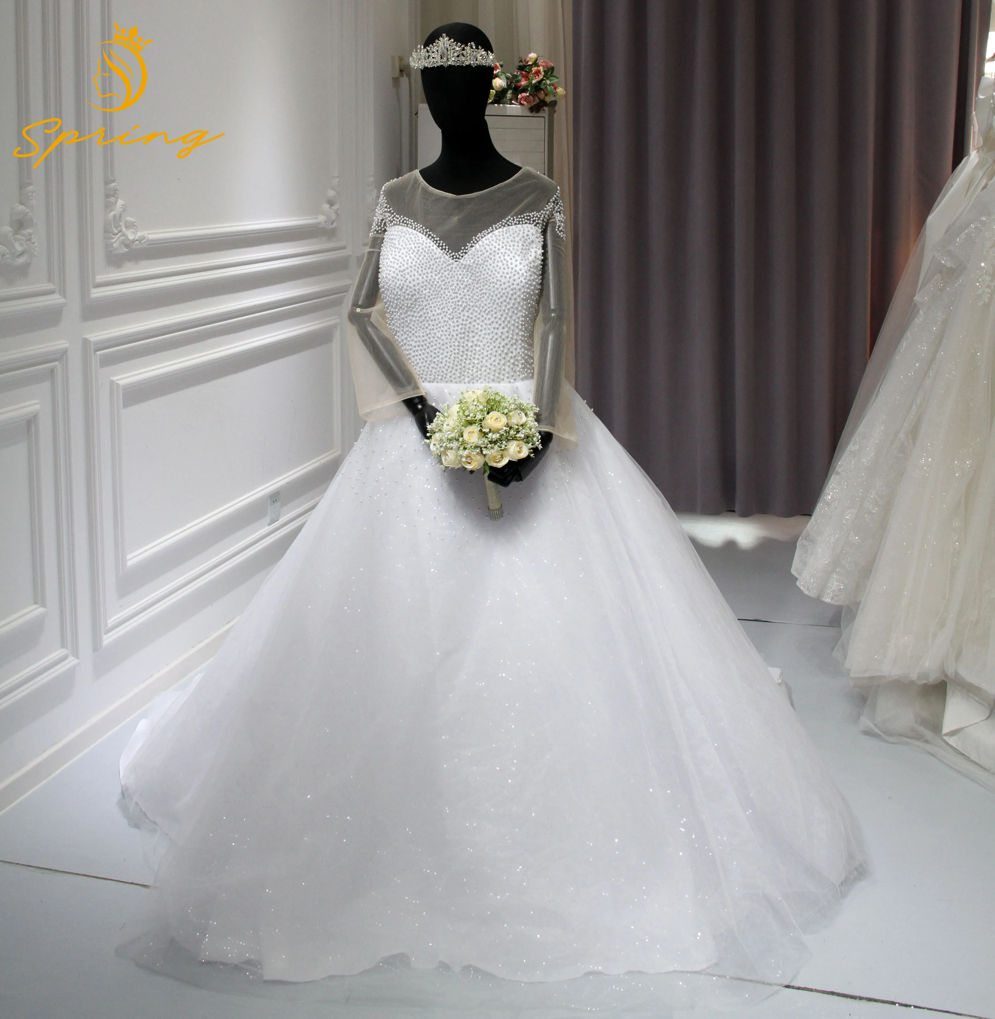 S1298t 2024 New Mermaid Wedding Dress Detachable Half-sleeve Large Size S1298t 2024 New Mermaid Wedding Dress Detachable Half-sleeve Large Size