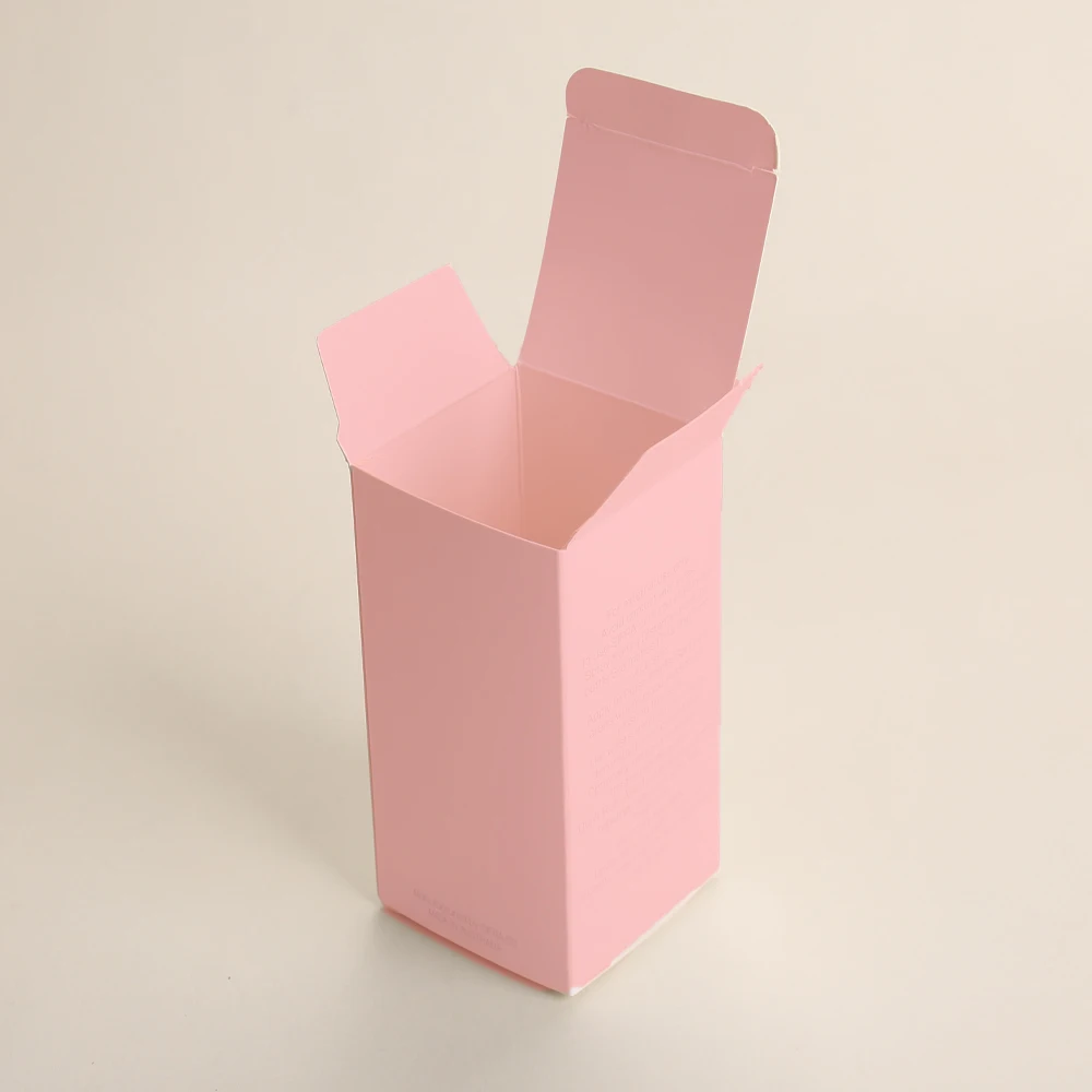 product jinayon custom pink soft white card paper box folding perfume bottle packaging with hot stamping logo for cosmetics-5
