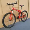 21 speed red spoke wheel
