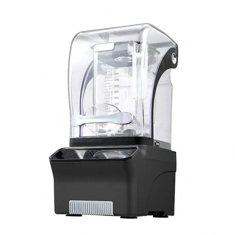 Quiet Commercial High Speed Blender Sound Proof Cover Electric Professional Blender Large Industrial Blender