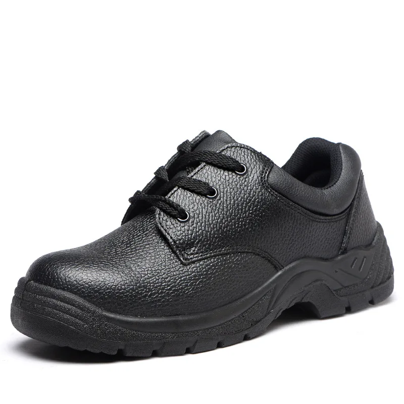 Wholesale Embossed Leather Safety Shoes With Steel Toe And Steel Plate