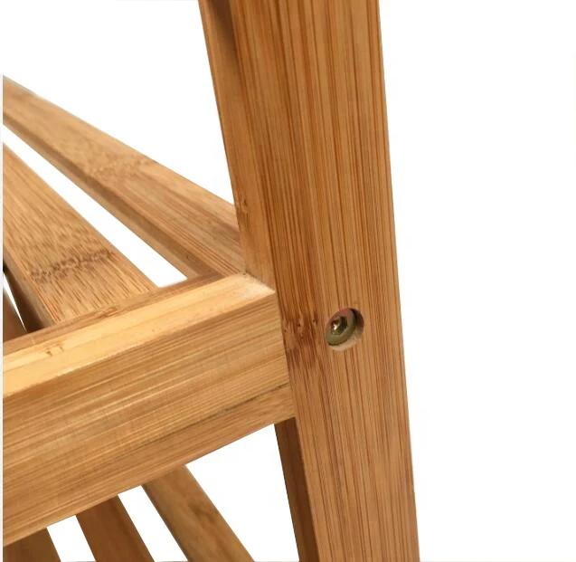 
Современная домашняя вешалка для гостиной, 2 яруса, натуральная Экологически чистая бамбуковая полка для обуви и сапог для дома 