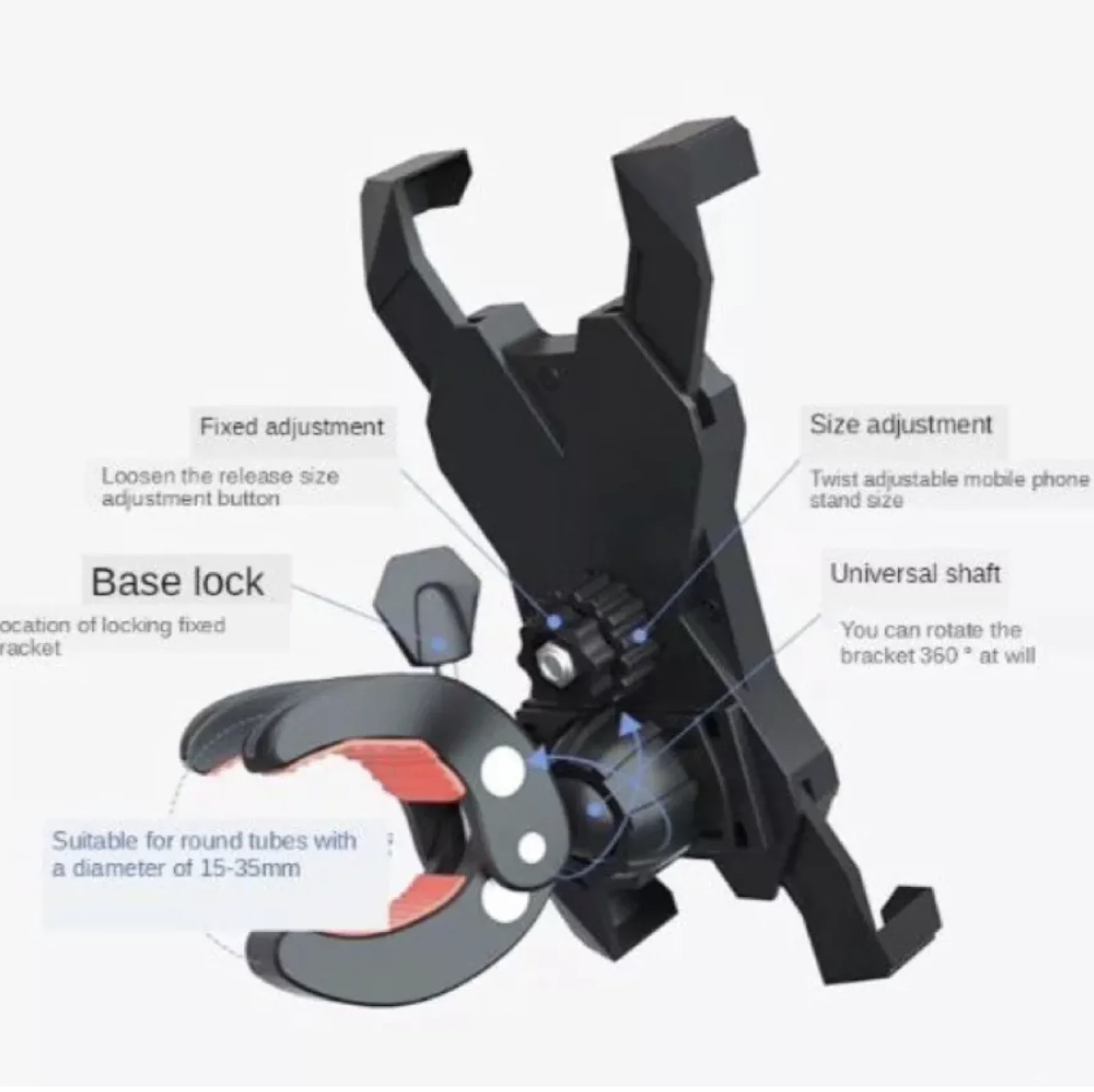 SH-3099 Universal Bike Mount Phone Holder for Bicycle Handlebar for MOTOR Phone Holder Bracket Motorcycle Motor Bike Mount