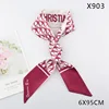 X903 imitation silk d word rose red