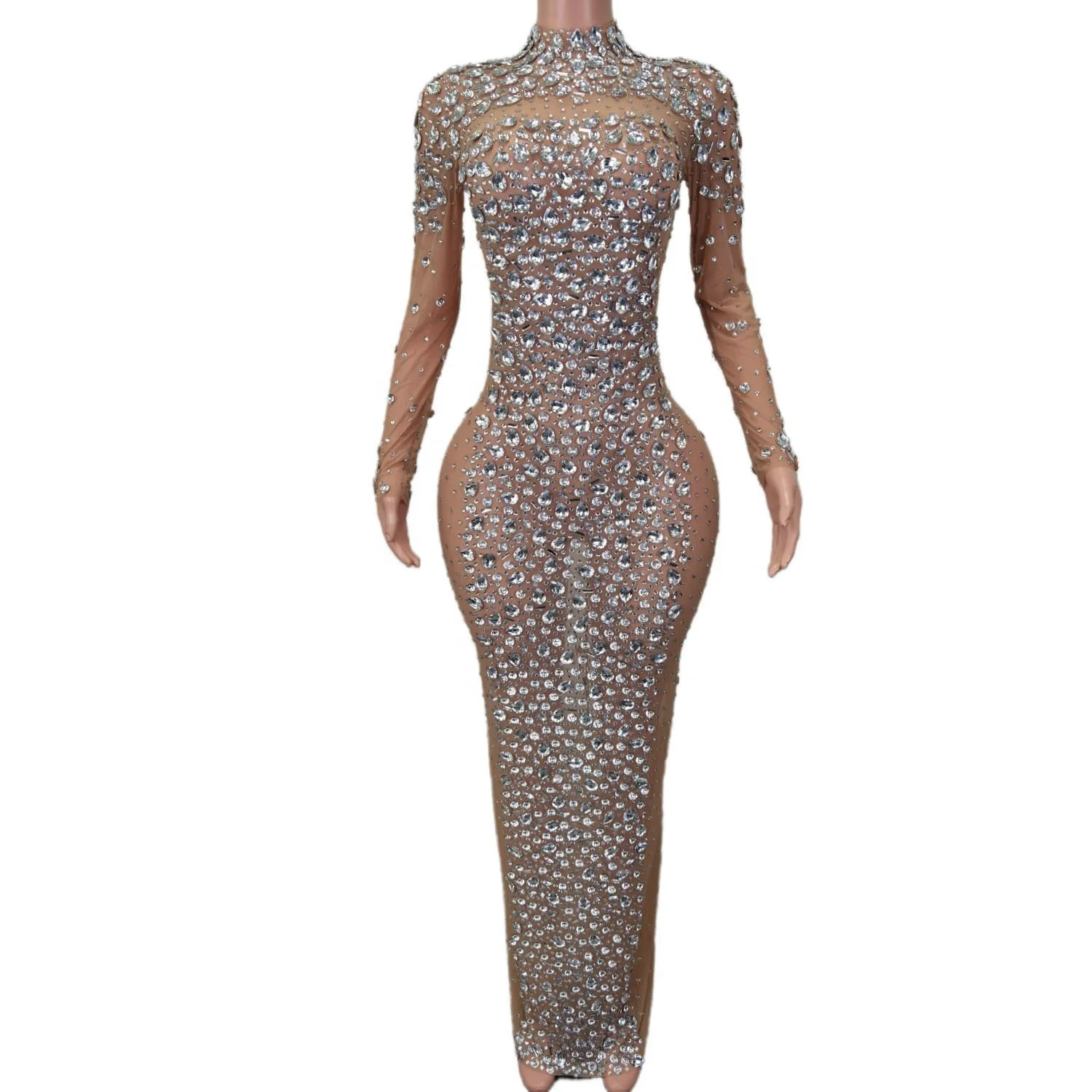 birthday dress nude Boutique Clothing Elegant Nude See Through Rhinestone Birthday Wedding  Formal Prom Long Dress Women Banquet Party Evening Dress| Alibaba.com