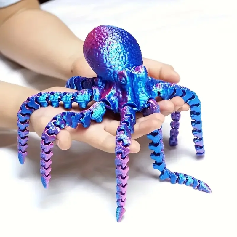 3D Printed Octopus Articulated Flexible Octopus Toys for Car Decoration ...