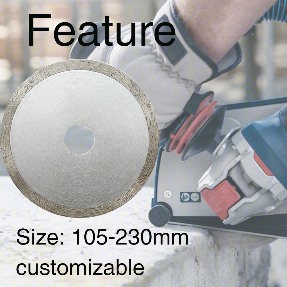 Continuous Rim Diamond Coated Circular Saw Blade Large Diamond Saw Blades for Stone Cutting