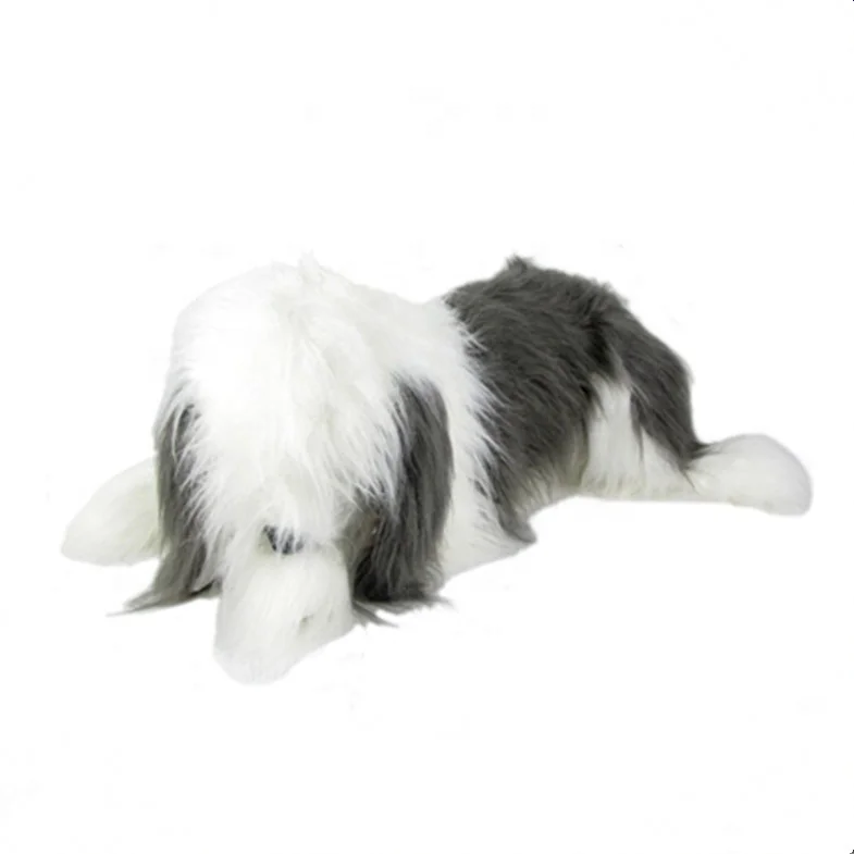 Lifesize Plush Laying Border Collie Dog – The Well Appointed House