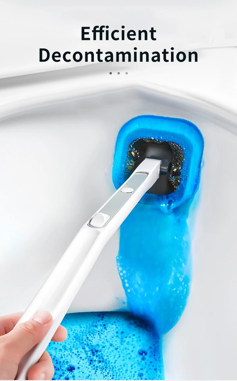 Joybos Disposable Household Long Handle Toilet Brush Wall-mounted ...