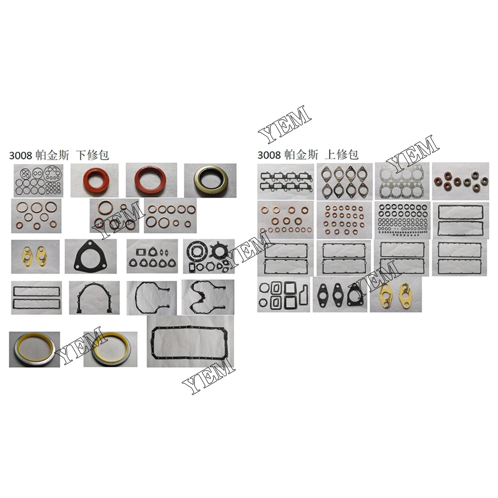 3008 Full Gasket Kit Fit for Perkins Engine.