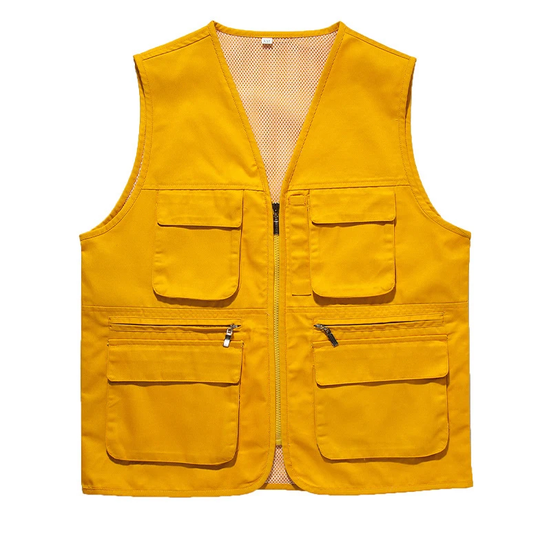 Advertising Personalized Volunteering Work Vest Breathable Staff Uniform Event Waiter Vest