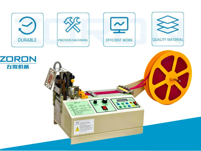 Hot And Cold Fabric Tape Nylon Ribbon Tape Cutting Machine Electric