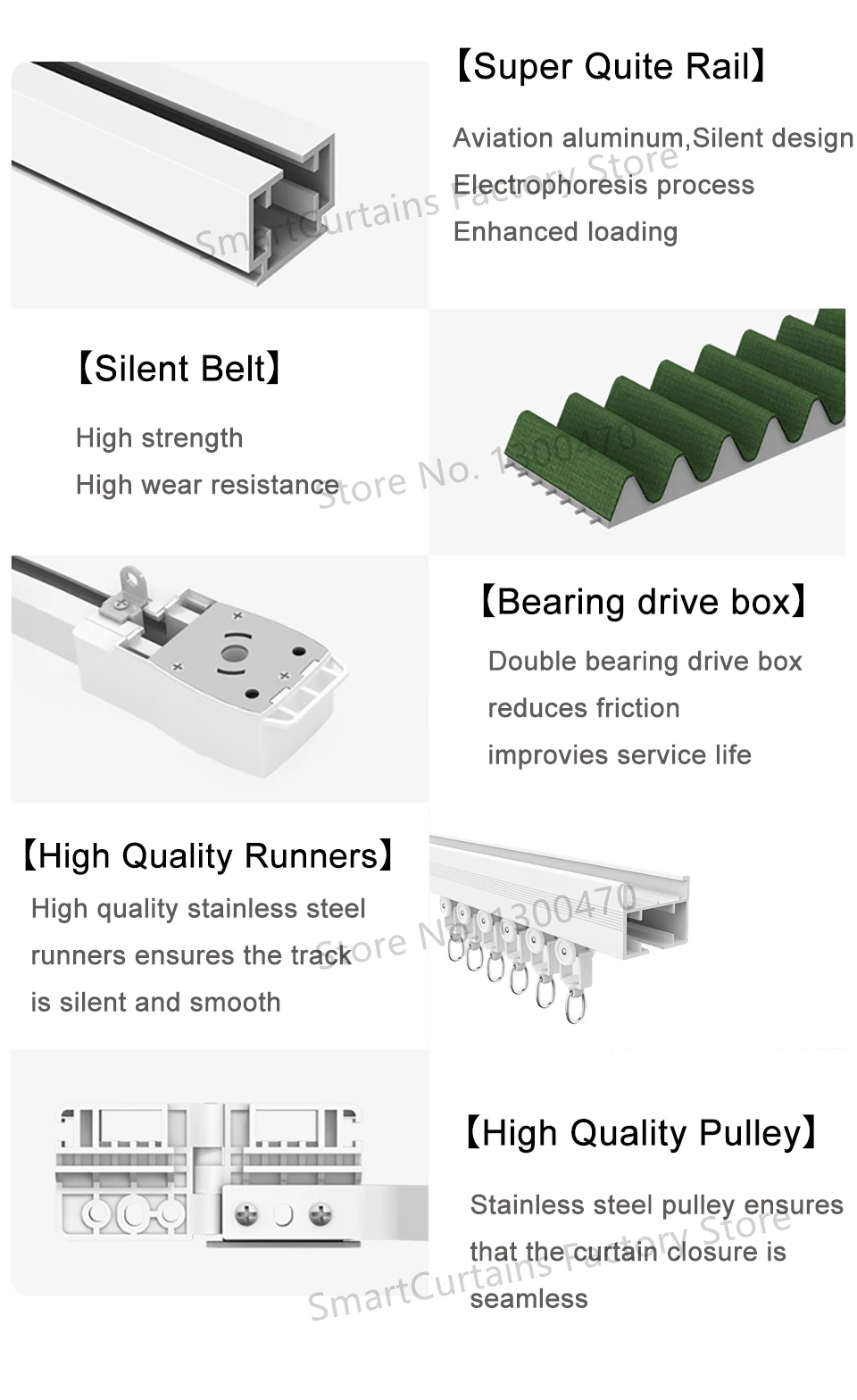 Tuya Curtain Track Rod Private Custom Zigbee Electric Curtain Rails For