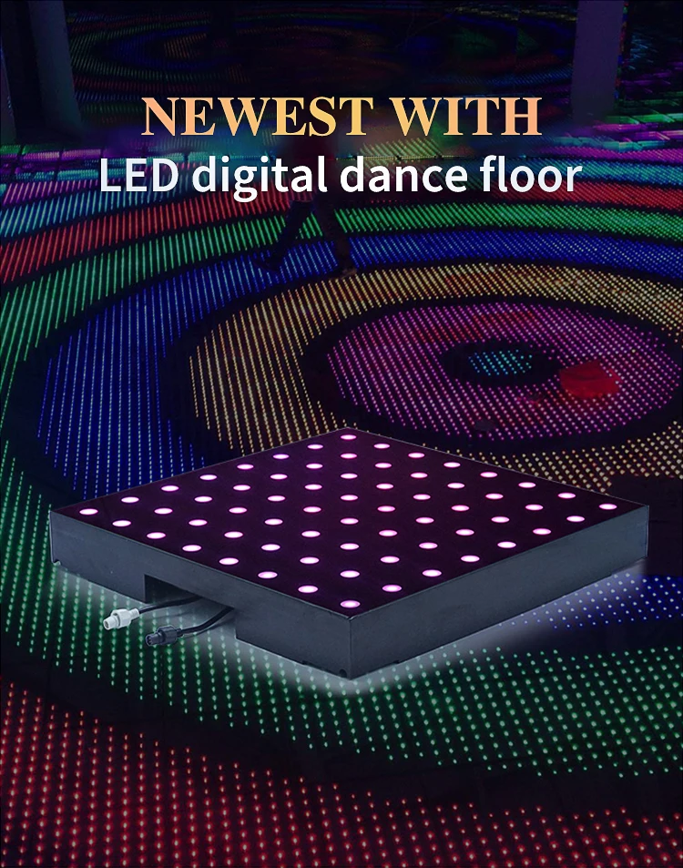 Easy Install Portable Matrix Dance Floor Stage Lighting Waterproof Dj