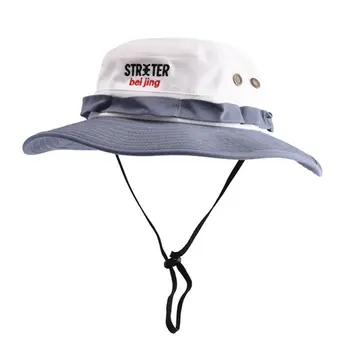 Surf Monkey Boonie Hat Bonnet De Pêcheur Avec Corde Pour Homme/femme - Coton, Bleu, Taille Unique
