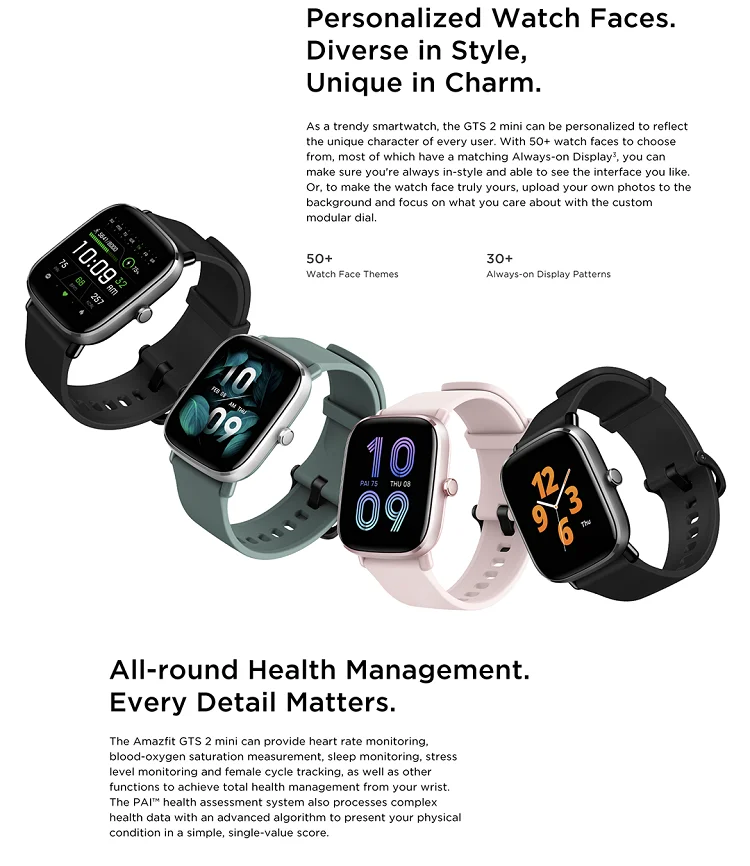 ساعت هوشمند شیائومی Xiaomi Amazfit GTS 3 Smart Watch نسخه گلوبال