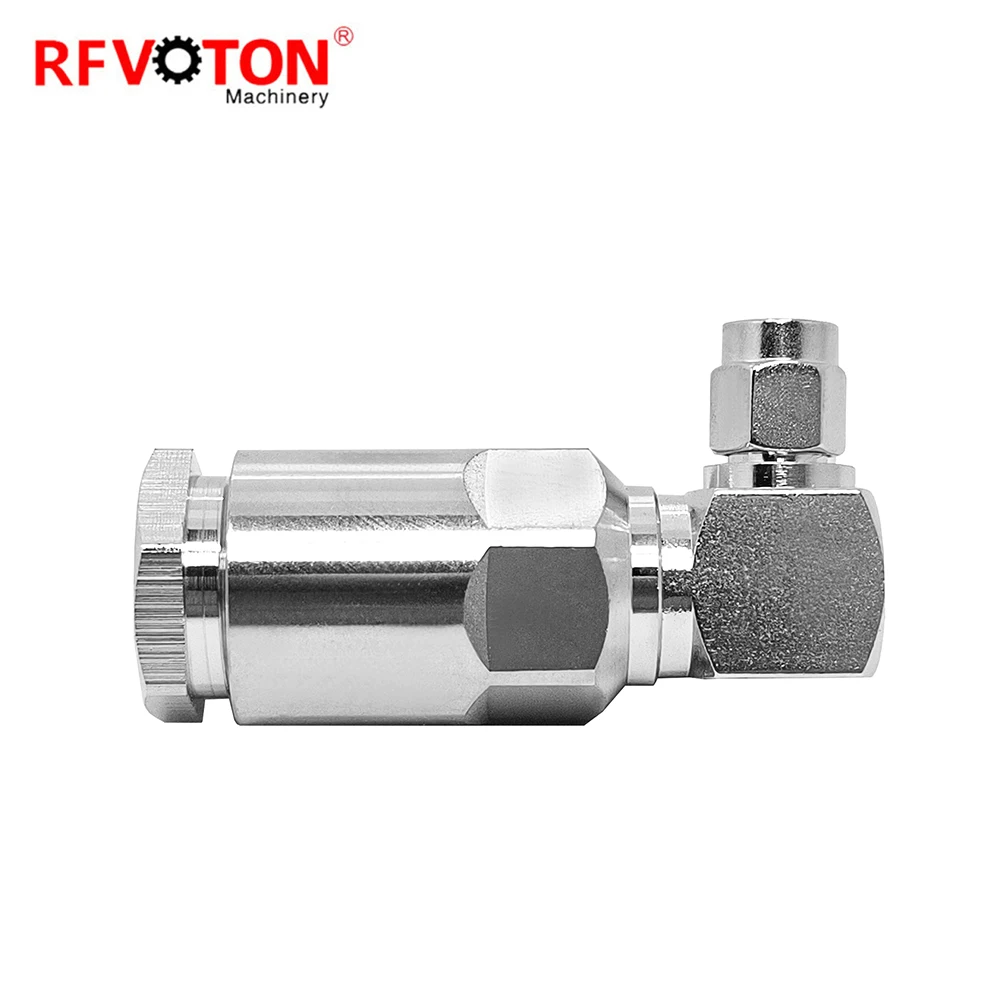 Factory Directly RP  SMA Male Plug Right Angle 90 Degree RA  Clamp Screw Mouning RG8 WTR400  Cable SMA WTR 400 Converter
