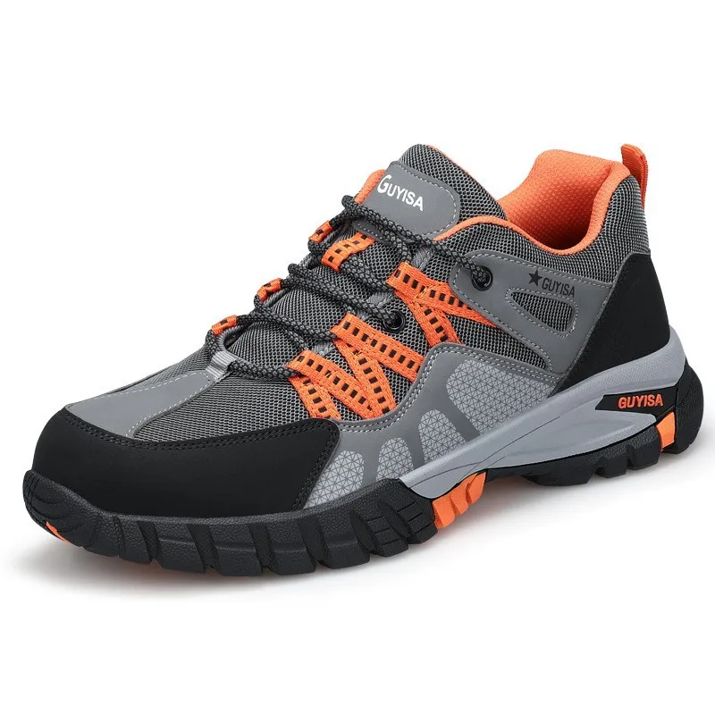 Хорошая цена женские и мужские стальные носочки устойчивые к царапинам для лесных логеров модная защитная обувь