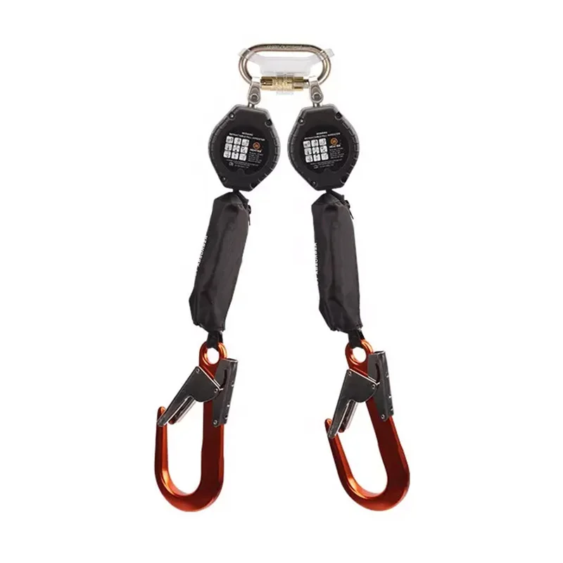 Heavy Duty Retractable Safety Quick Action Braking System Webbing 100kg Fall Protector Self Retracting Lifeline