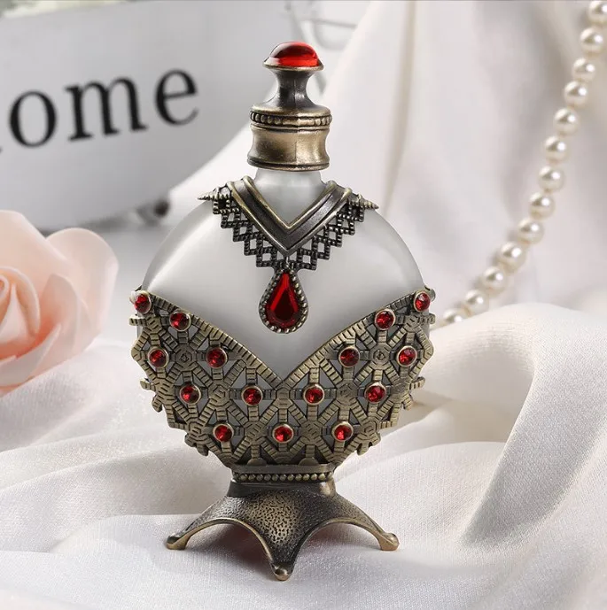 10ml 15ml 30ml High quality jewelry perfume metal bottle Dubai essence Vietnamese Arabic essential oil empty dropper bottles supplier