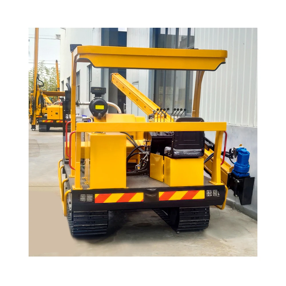 Solar Panel Pile Ramming Machine, Hydraulic Pile Drivers Photovoltaic Vibro Hammer Pile Driver/